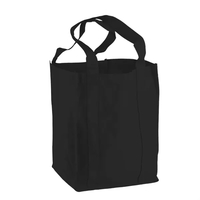 Non-woven polypropylene grocery tote bag, 12" wide, 14" H, and 8"... from ASI...