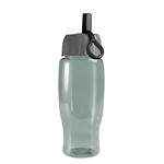 Garyline® Poly+ Recycled Bottle with Ring-Straw Lid - 27 oz.