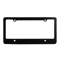 Classic license plate frame with holes and retaining clips.... from ASI 40480...