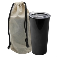 18 oz Explorer Metalike Tumbler with Slide-Lid in a Reusable Cotton... from...