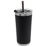 Garyline® Insulated Stainless Steel Tumbler with Straw - ...