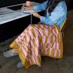 SOFT BLOCK LAP BLANKET