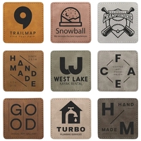 3" Creekside Leatherette Sqaure Adhesive Patch