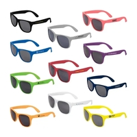 5.5" x 1.875" adult size plastic matte sunglasses in assorted colors.... from...