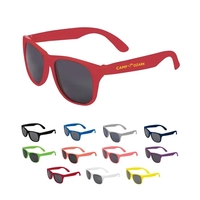 5.5" x 1.875" adult size plastic matte sunglasses in assorted colors.... from...