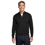 Brooks Brothers Washable Merino Birdseye 1/4-Zip Sweater