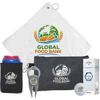 Deluxe Weekend Warrior Kit with Callaway golf balls, bottle opener, can......