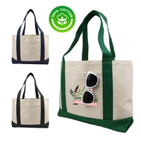 11 oz cotton tote (19"W x 12"H x 4"G) with handles... from ASI 37980 Bagworld