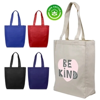 10 oz cotton tote (11"W x 14"H x 5"G) with handles... from ASI 37980 Bagworld