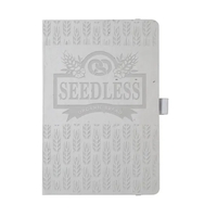 5.5x8.5 Recycled Seed Paper Journal, deboss imprint, 80 sheets lined...