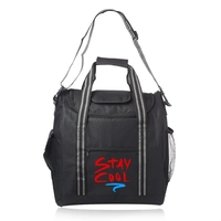 Insulated cooler lunch bag with 22" handles, multiple side pockets, and......