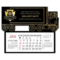 Semi-Truck shape self adhering vinyl calendar with 13 month pad,... from ASI...
