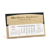 Desk Calendar foil-stamped with a 13 month medium memo date pad,... from ASI...