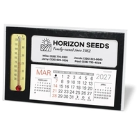 Desk Calendar w/Thermometer, 4" x 1 5/8" 3 month in view... from ASI 95280...