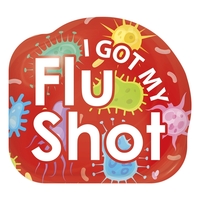 Thick, crystal-clear polyurethane is poured over each decal forming a dome......