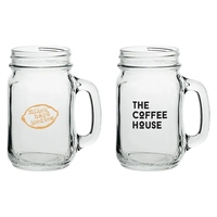 16 oz. mason jar drinking glass with handle.... from ASI 88060 Snugz/USA Inc