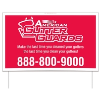 Double Sided 24 Point Poster Board Yard Sign (21" x 34 1/2")