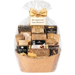 Gold Gourmet Appreciation Gift Basket