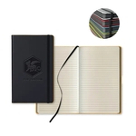 Black Laser Medio Lined Ivory Page Journal
