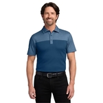 Port Authority Fine Pique Blend Blocked Polo