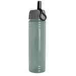 Garyline® Slim Fit RPET Bottle with Ring-Straw Lid - 24 oz.