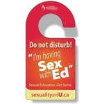 Plastic Door Knob or Shower Hanger Full Color Imprint