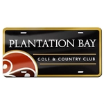 Acrylic License Plate - 12" x 6" - Printed on Metallic With