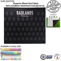 48Hr Quick Ship - Replacement graphics single sided 10'w x 8'h,... from ASI...