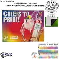 48Hr Quick Ship - replacement graphics for 10' straight wall with... from ASI...