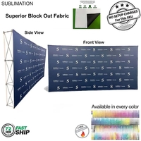 72Hr Fast Ship - 15' straight wall full height tension fabric... from ASI...