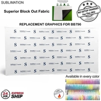 24Hr Express Ship - replacement graphics for 15' straight wall with... from...