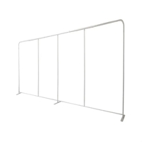 15'W x 8'H' EuroFit straight wall hardware only, frame and carry... from ASI...