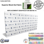 48Hr Quick Ship- Graphics for 15' Straight Wall w/ Wrap Ends