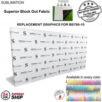 24Hr Express Ship - Replacement graphics for 15' straight wall with... from...