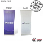 24Hr Express Ship- Wide Base Retractable Pull Up Banner