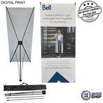 48Hr Quick Ship - Tripod Banner w/ Graphics 32x72 & Bag