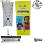 48Hr Quick Ship - Tripod Banner w/ Graphics 33.5 x 80 & Bag
