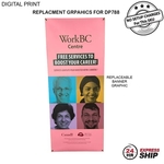 24Hr Express Ship - Graphics Only 33.5x80 for Tripod Banner