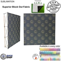 48 Hr Quick Ship - 7.5' straight wall tension fabric pop-up... from ASI 53509...
