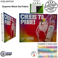 48 Hr Quick Ship - 10' straight wall full height fabric... from ASI 53509...