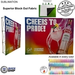 48 Hr Quick Ship - 10' Straight Wall Fabric Pop-Up Display