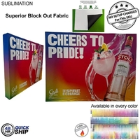 48 Hr Quick Ship - 10' Straight Wall Fabric Pop-up Display