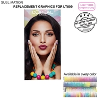 Replacement graphics one side only for backlit LED light box SEG... from ASI...