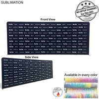 20'W x 8'H EuroFit tension fabric straight wall display kit, double... from...