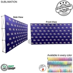 72Hr Fast Ship- 15' Straight Wall Fabric Pop-Up Display Kit