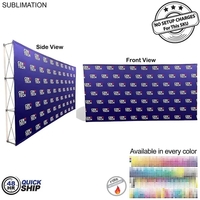 48Hr Quick Ship - 15' straight wall full height tension fabric... from ASI...