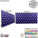24H Express Ship-15' Straight Wall Fabric Pop-Up w/ Wrap End