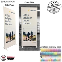 24Hr Express Ship - Frontlit SEG Fabric Banner Stand, 40" x... from ASI 53509...