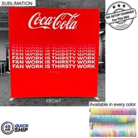 48Hr Quick Ship - Frontlit SEG Fabric Floor Wall Kit, 8'x8',... from ASI...