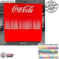 24Hr Express Ship - Frontlit SEG Fabric Floor Wall Kit, 8'x8',... from ASI...